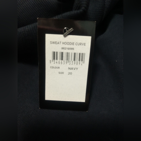 New Navy Blue Women Hoodie / Size 2X - Picture 5 of 5